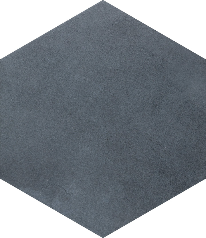 Affinity Tile Industrial Hex Blue 9-in x 10-in Multi-finish Porcelain Hexagon Floor and Wall Tile product image