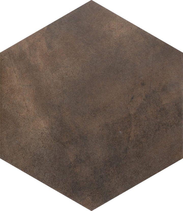 Affinity Tile Industrial Hex Copper 9-in x 10-in Multi-finish Porcelain Hexagon Floor and Wall Tile product image