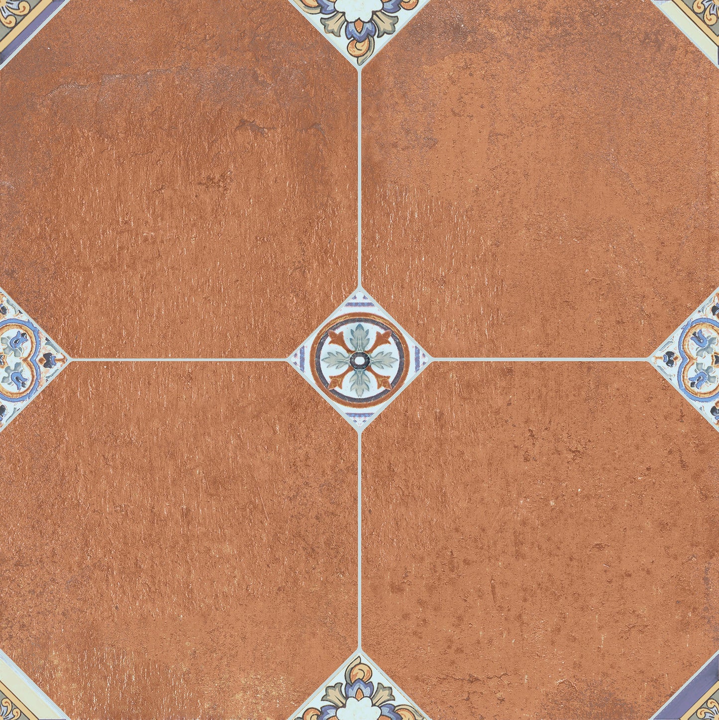 Affinity Tile Manises DAcor Cuero 13-in x 13-in Multi-finish Porcelain Patterned Floor and Wall Tile product image
