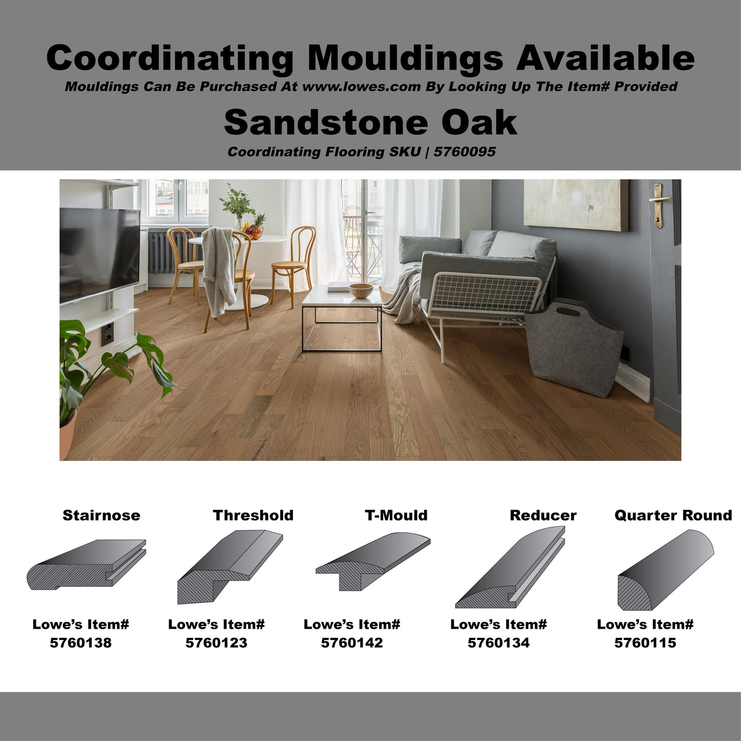 Green Leaf Oak Sandstone hardwood flooring — color and finish detail
