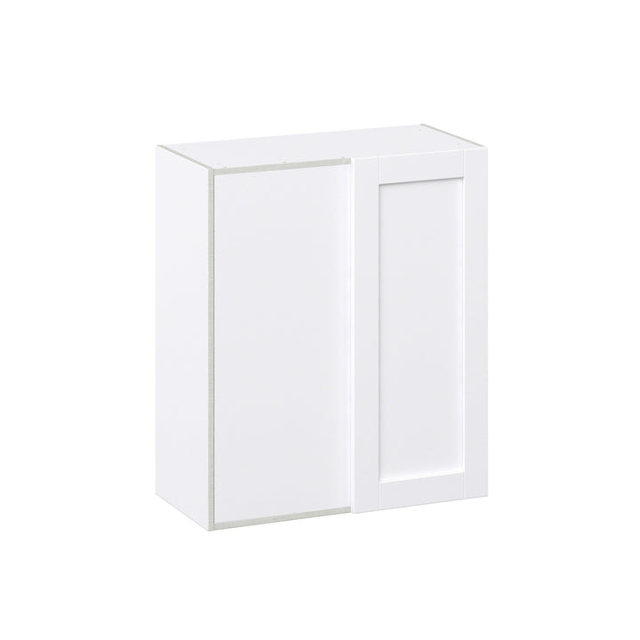 Hugo&Borg Rosemont 30-in W x 35-in H x 14-in D Glacier White Blind Wall Fully Assembled Cabinet (Recessed Panel Shaker Door Style)