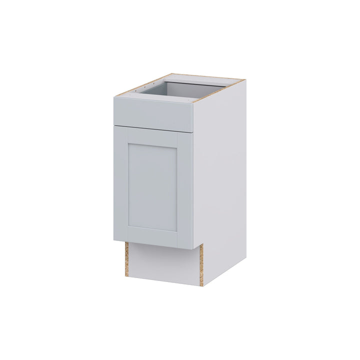 Hugo&Borg Charlesberg 15-in W x 34.5-in H x 24-in D Gray 1-Drawer Base Fully Assembled Cabinet (Recessed Panel Shaker Style)