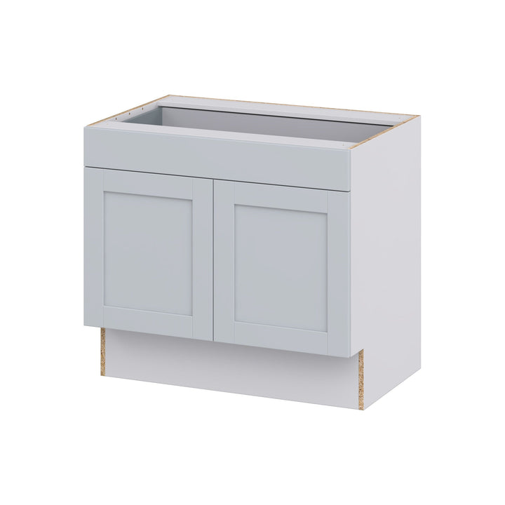 Hugo&Borg Charlesberg 36-in W x 32.5-in H x 25-in D Gray 1-Drawer Base Fully Assembled Cabinet (Recessed Panel Shaker Style)