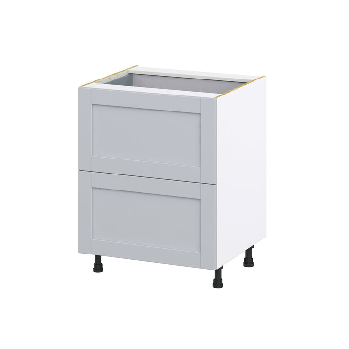 Hugo&Borg Charlesberg 27-in W x 34.5-in H x 24-in D Gray 3-Drawer Base Fully Assembled Cabinet (Recessed Panel Style)