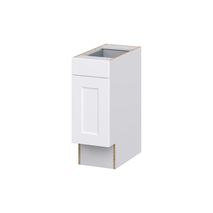 Hugo&Borg Jolie 12-in W x 34.5-in H x 24-in D Warm White 1-Drawer Base Fully Assembled Cabinet (Recessed Panel Shaker Style)