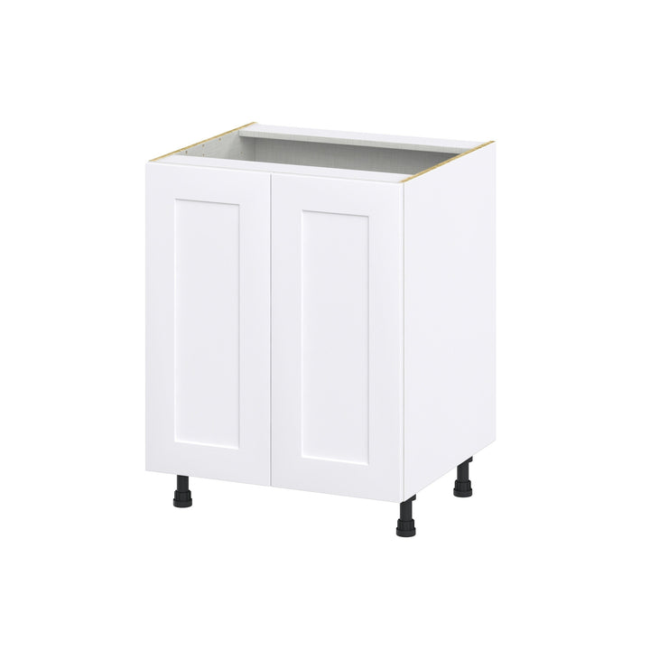 Hugo&Borg Jolie 27-in W x 34.5-in H x 24-in D Warm White Sink Base Fully Assembled Cabinet (Recessed Panel Shaker Style)