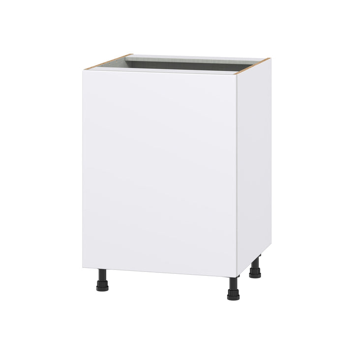 Hugo&Borg Lasalle 24-in W x 34.5-in H x 24-in D Bright White Slab Sink Base Fully Assembled Cabinet (Flat Panel Slab Style)
