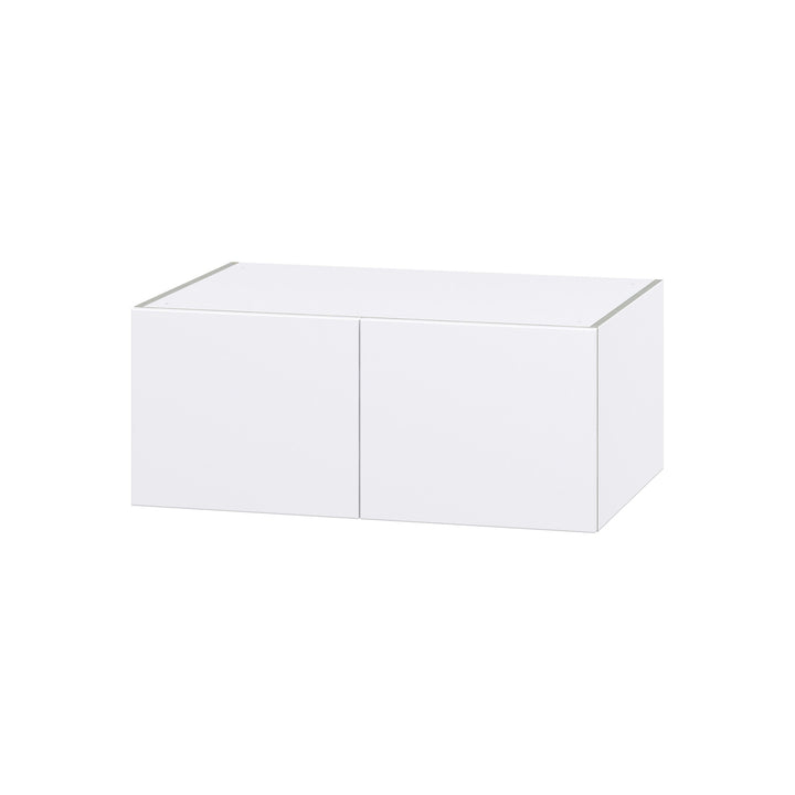 Hugo&Borg Lasalle 36-in W x 15-in H x 24-in D Bright White Slab Wall Fully Assembled Cabinet (Flat Panel Slab Door Style)