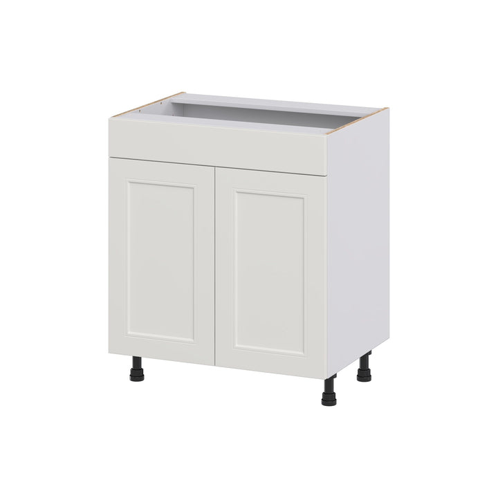 Hugo&Borg Belcourt 30-in W x 34.5-in H x 21-in D Gray Painted Sink Base Fully Assembled Cabinet (Recessed Panel Shaker Style)