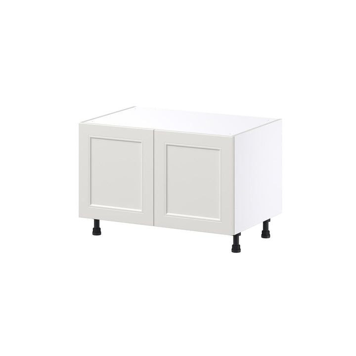 Hugo&Borg Belcourt 36-in W x 24.5-in H x 24-in D Gray Painted Sink Base Fully Assembled Cabinet (Recessed Panel Shaker Style)