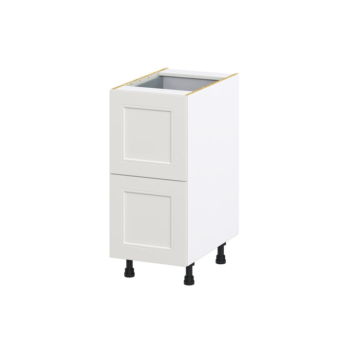 Hugo&Borg Belcourt 15-in W x 34.5-in H x 24-in D Gray Painted 3-Drawer Base Fully Assembled Cabinet (Recessed Panel Style)