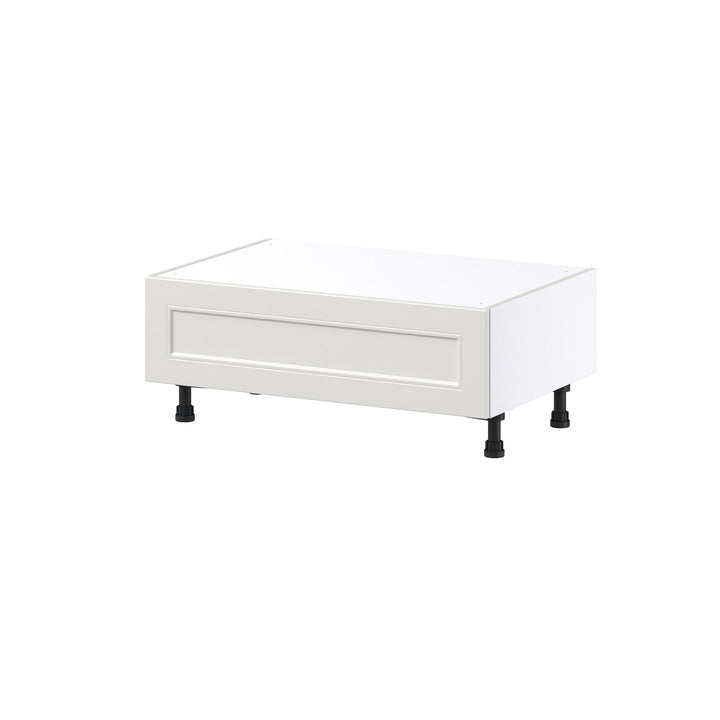 Hugo&Borg Belcourt 36-in W x 14.5-in H x 24-in D Gray Painted 1-Drawer Base Fully Assembled Cabinet (Recessed Panel Style)