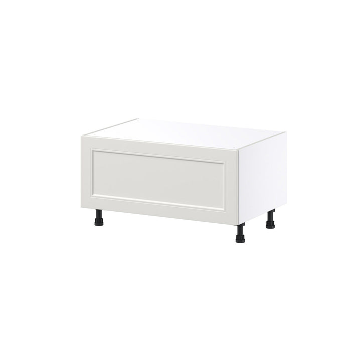 Hugo&Borg Belcourt 36-in W x 19.5-in H x 24-in D Gray Painted 1-Drawer Base Fully Assembled Cabinet (Recessed Panel Style)