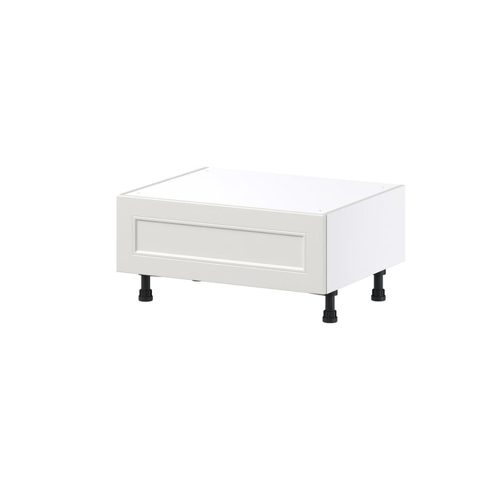 Hugo&Borg Belcourt 30-in W x 14.5-in H x 24-in D Gray Painted 1-Drawer Base Fully Assembled Cabinet (Recessed Panel Style)