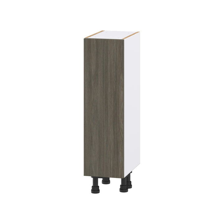 Hugo&Borg Savane 9-in W x 34.5-in H x 14-in D Textmel Base Fully Assembled Cabinet (Flat Panel Slab Door Style)