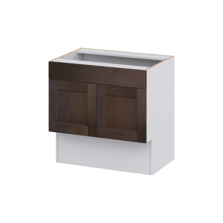 Hugo&Borg 30-in W x 30-in H x 21-in D Wood Sink Base Fully Assembled Cabinet (Recessed Panel Shaker Style)