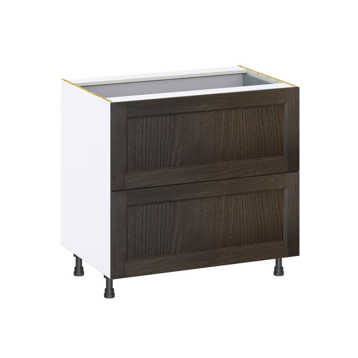 Hugo&Borg Montclaire 36-in W x 34.5-in H x 24-in D Wood 3-Drawer Base Fully Assembled Cabinet (Recessed Panel Style)