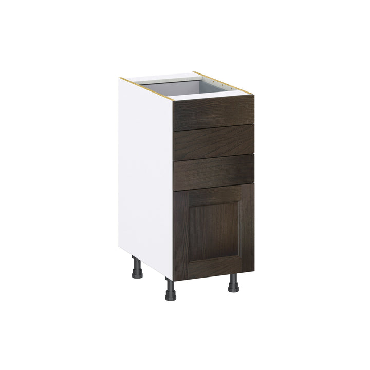 Hugo&Borg Montclaire 15-in W x 34.5-in H x 24-in D Wood 4-Drawer Base Fully Assembled Cabinet (Recessed Panel Style)