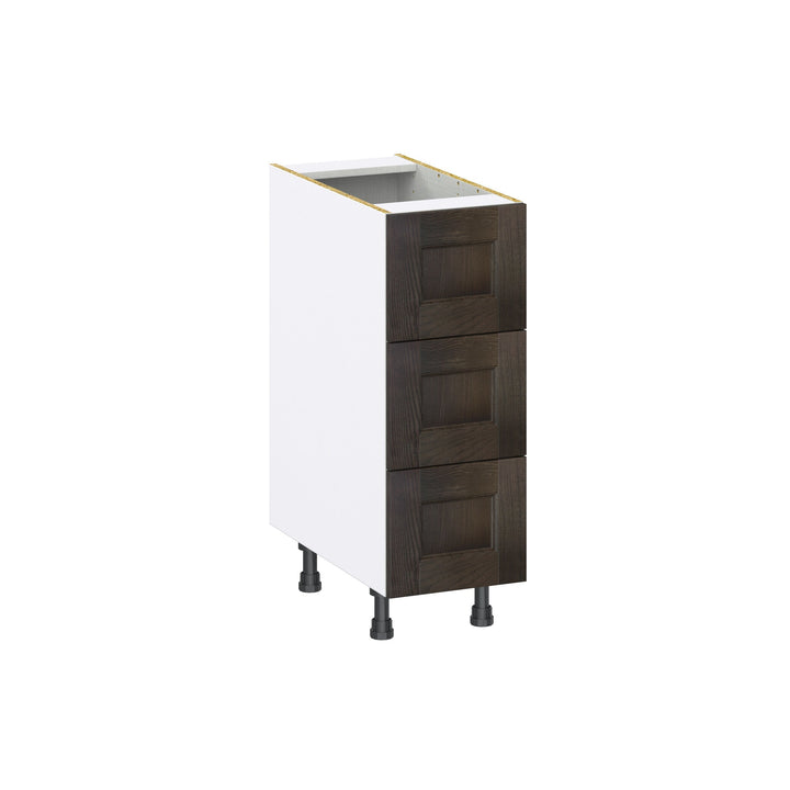 Hugo&Borg Montclaire 12-in W x 34.5-in H x 24-in D Wood 3-Drawer Base Fully Assembled Cabinet (Recessed Panel Style)