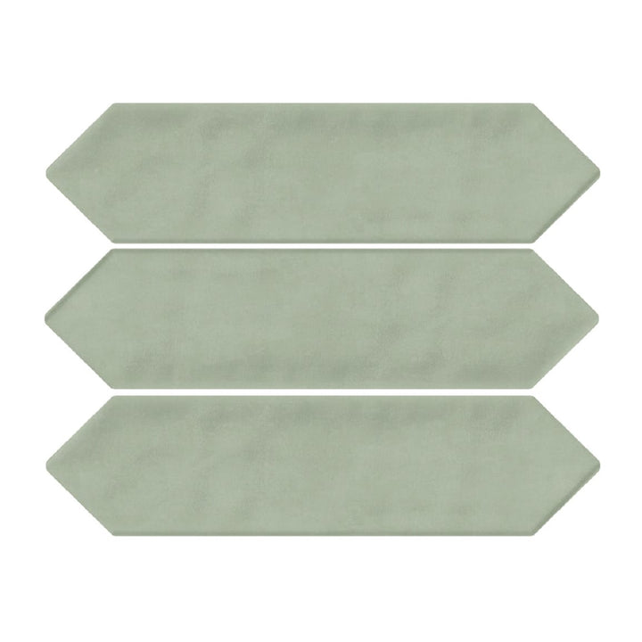 Giorbello Decor Sage 3-in x 12-in Glazed Ceramic Wave Subway Floor and Wall Tile (5-sq. ft/ Carton)