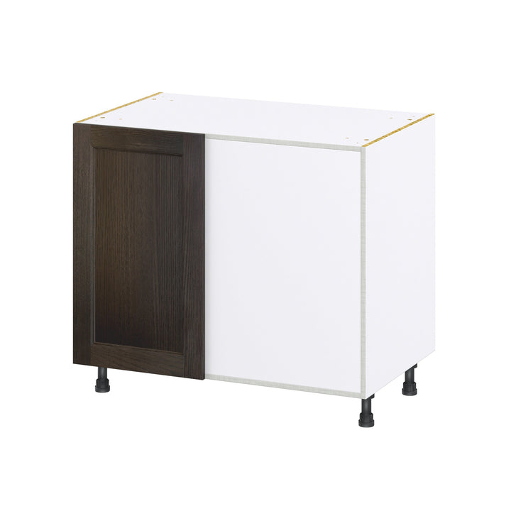 Hugo&Borg Montclaire 39-in W x 34.5-in H x 25-in D Wood Blind Corner Base Fully Assembled Cabinet (Recessed Panel Shaker Style)