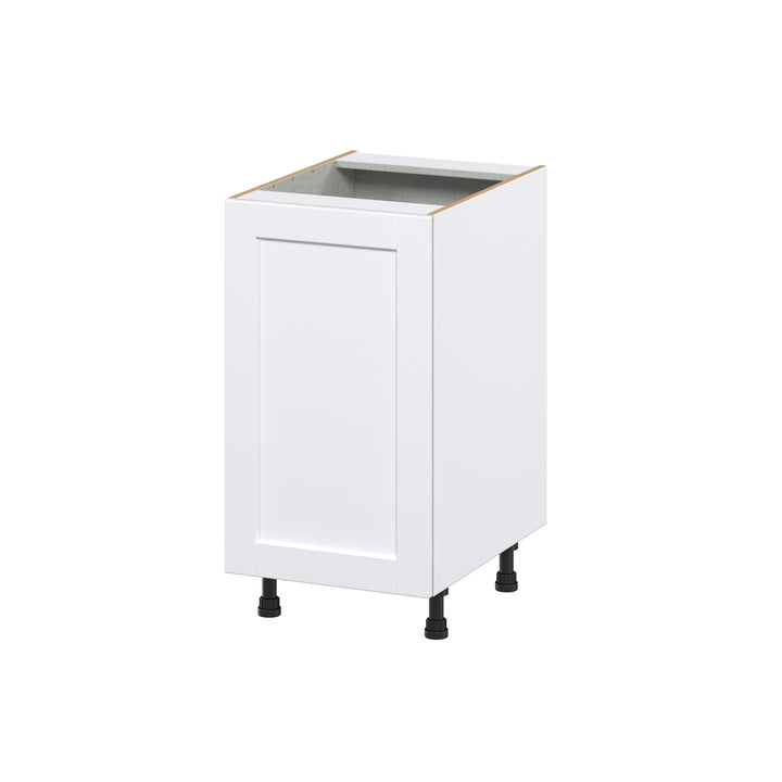 Hugo&Borg Rosemont 18-in W x 34.5-in H x 24-in D Glacier White 1-Drawer Pull-out Cabinet Base Fully Assembled Cabinet (Recessed Panel Style)