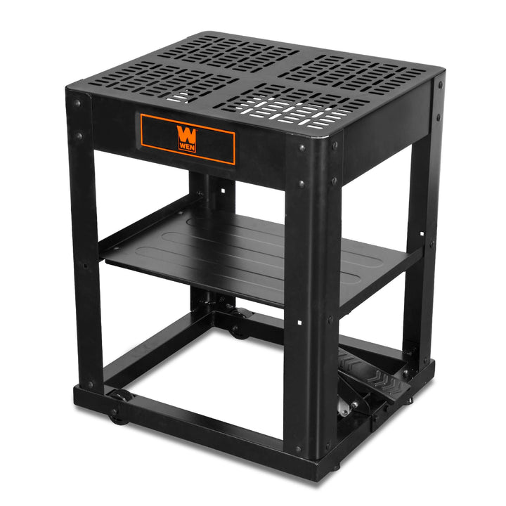 WEN 6588T Multi-Purpose Planer Stand with Storage Shelf and Rolling Base, 23.8 x 20.8 in