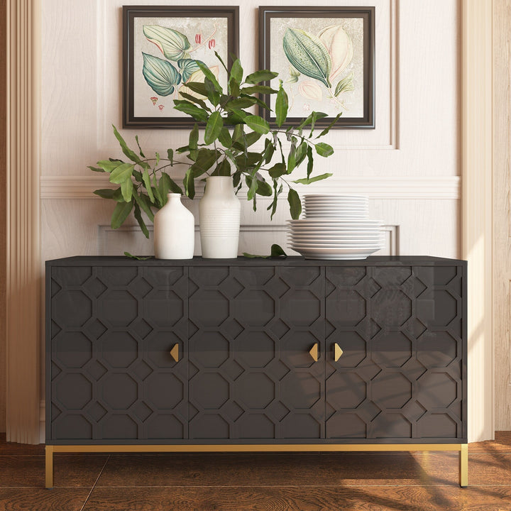 Clihome 15.75-in W x 26.25-in H Mdf Black Freestanding Utility Storage Cabinet