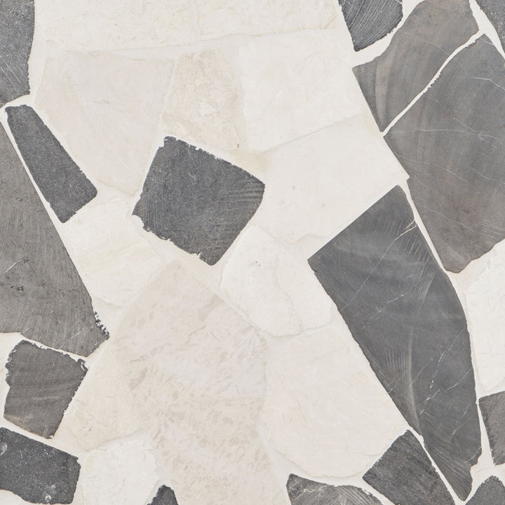 Artmore Tile Landscape Flagstone Island Gray 36-in x 36-in Honed Natural stone Marble Marble look Pebble Mosaic Wall Tile product image