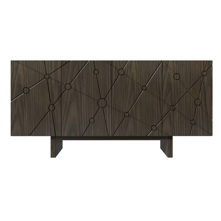 Clihome 15.75-in W x 30.71-in H Mdf Brown Freestanding Utility Storage Cabinet