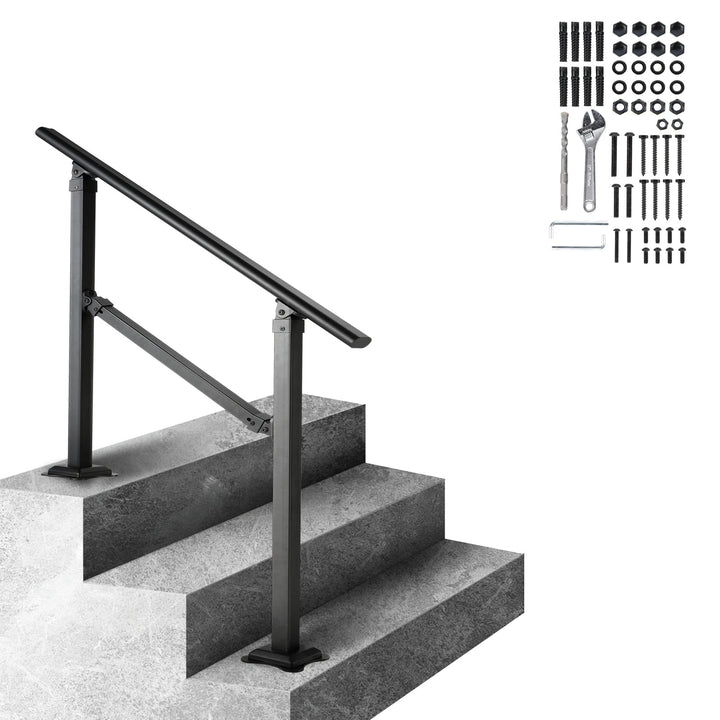 VEVOR Double column handrail 3.37-ft x 35.82-in Carbon Steel Deck Stair Rail Kit