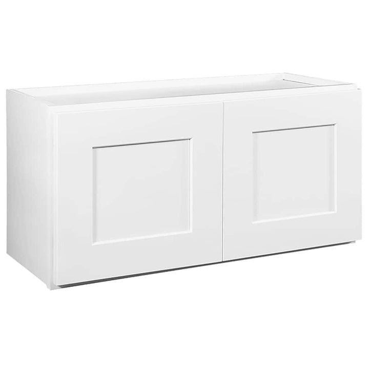 Design House Brookings 30-in W x 15-in H x 12-in D White Maple Wall Ready To Assemble Plywood Cabinet (Recessed Panel Shaker Door Style)