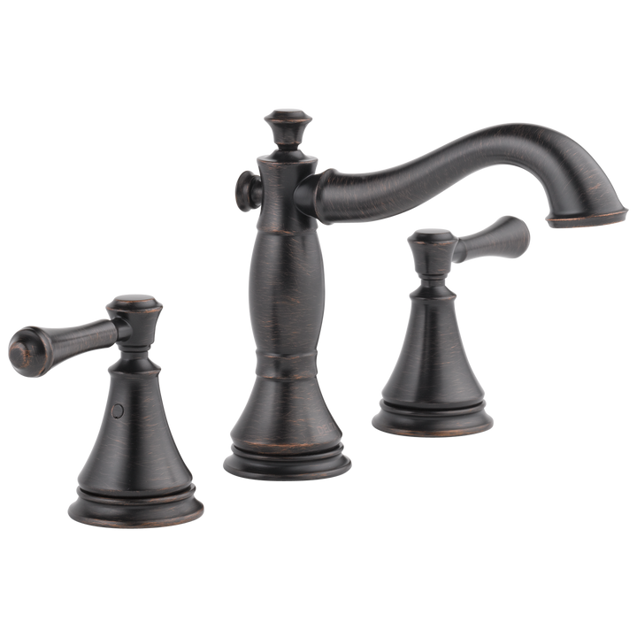 Delta Cassidy Venetian Bronze 2-Handle Widespread WaterSense Bathroom Sink Faucet with Drain, 1.2 GPM
