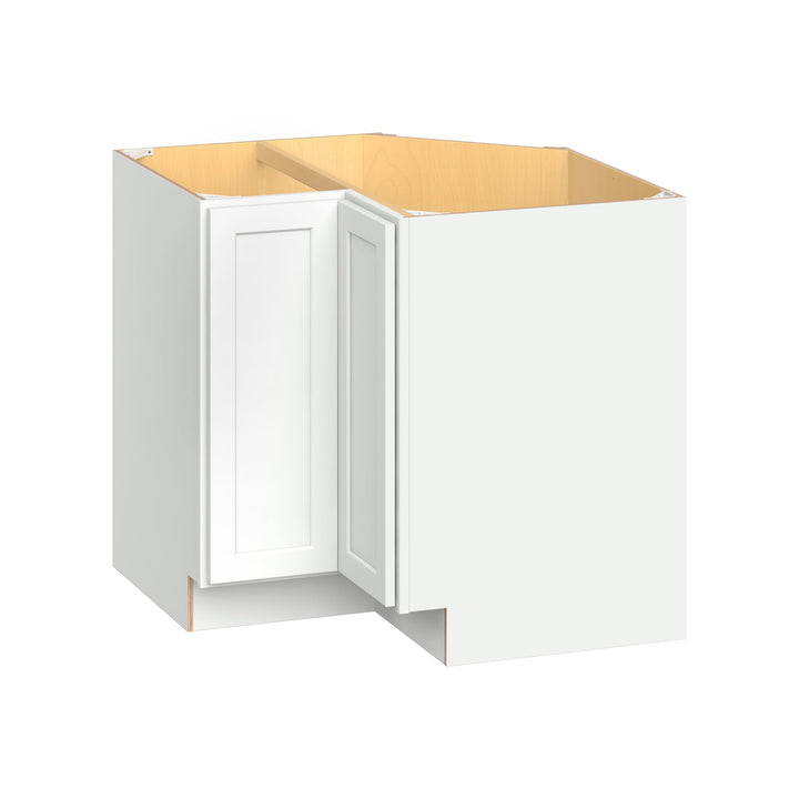 Hugo&Borg PRO Glendale 36-in W x 34.5-in H x 36-in D Pure White Lazy Susan Corner Base Ready To Assemble Plywood Cabinet (Recessed Panel Shaker Style)