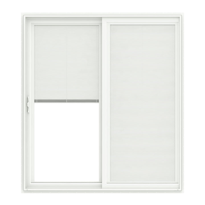 Pella 72-in x 80-in Vinyl Sliding, Left-hand sliding – primary product view