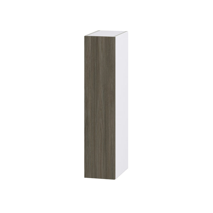 Hugo&Borg Savane 9-in W x 40-in H x 14-in D Textmel Wall Fully Assembled Cabinet (Flat Panel Slab Door Style)
