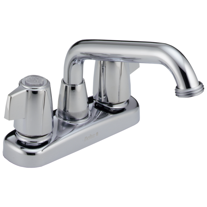 Delta Classic Chrome 2-Handle Deck-Mount Utility Faucet