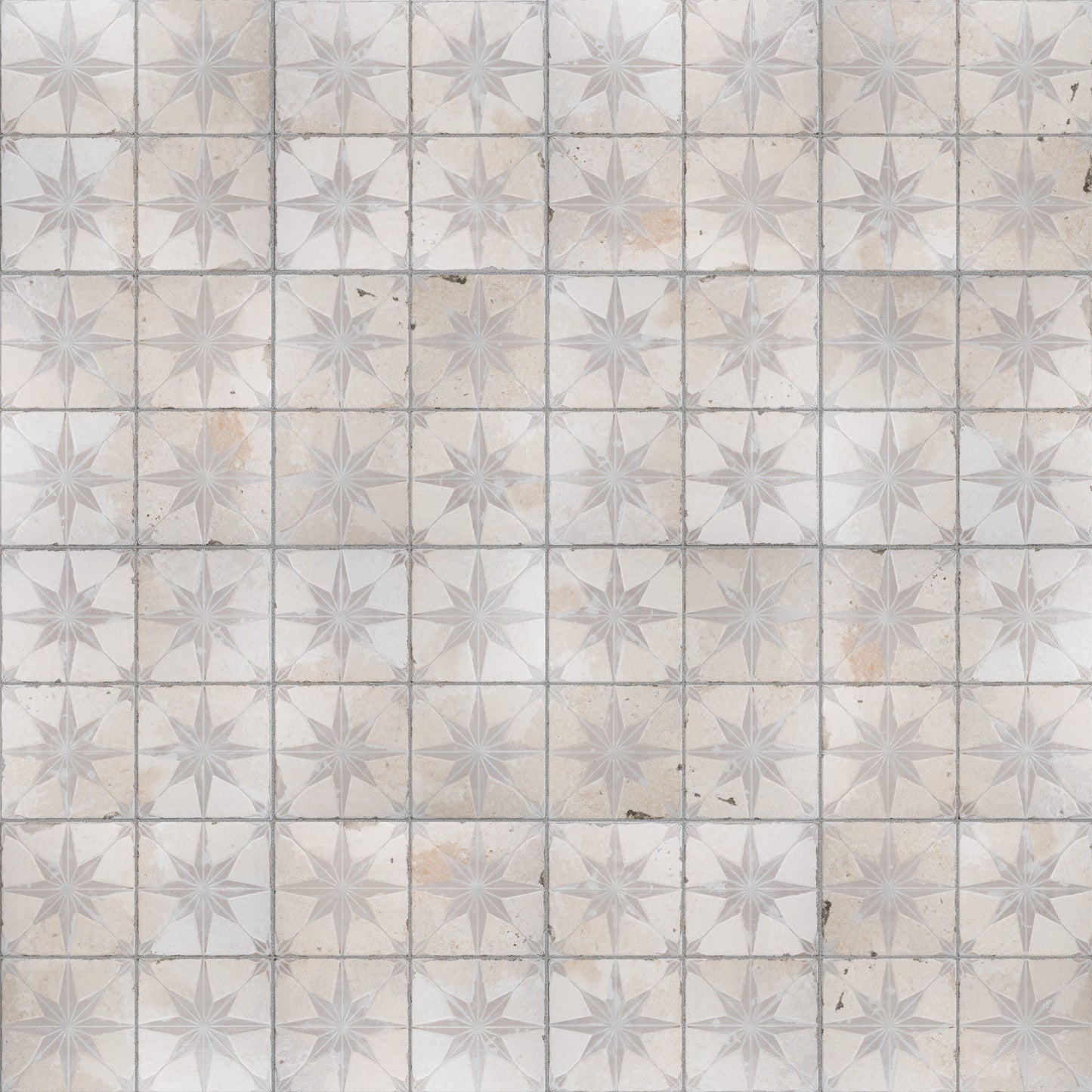 Affinity Tile Kings Star Luxe White 18-in x 18-in Multi-finish Ceramic Patterned Floor and Wall Tile product image