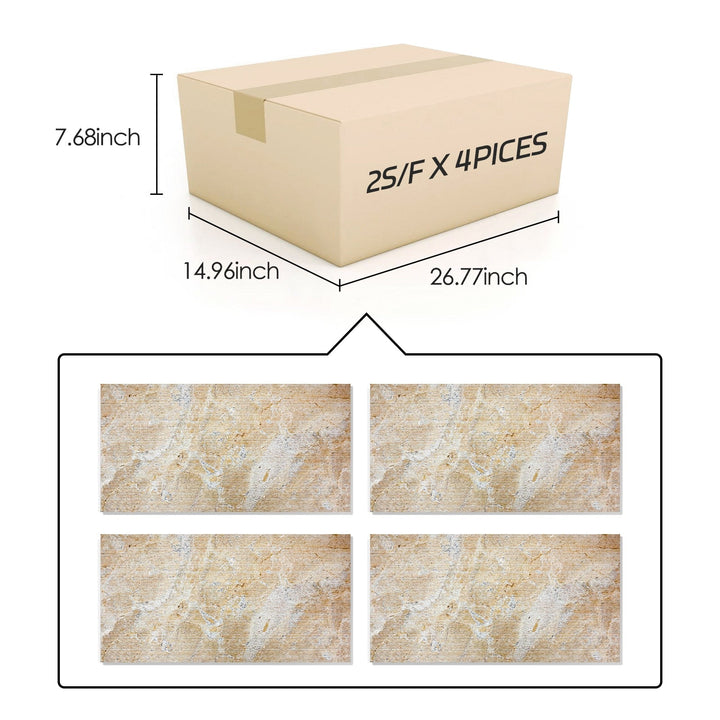 Xspracer Yellow 12-in x 24-in Multi-finish Natural stone Marble Marble look Wall Tile product image