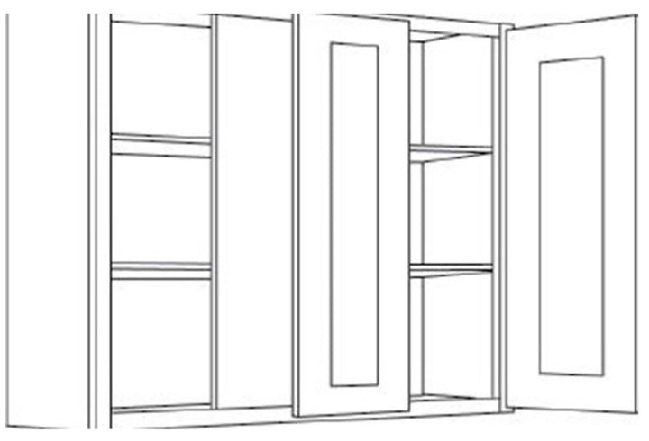 RELIABILT Parkstone 27-in W x 30-in H x 12-in D Grey Blind Wall Fully Assembled Plywood Cabinet (Shaker Door Style)