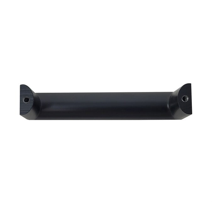 Laurey Metro 10-1/16-in (256mm) Center to Center Matte Black Dual Mount Rectangular Handle Drawer Pull
