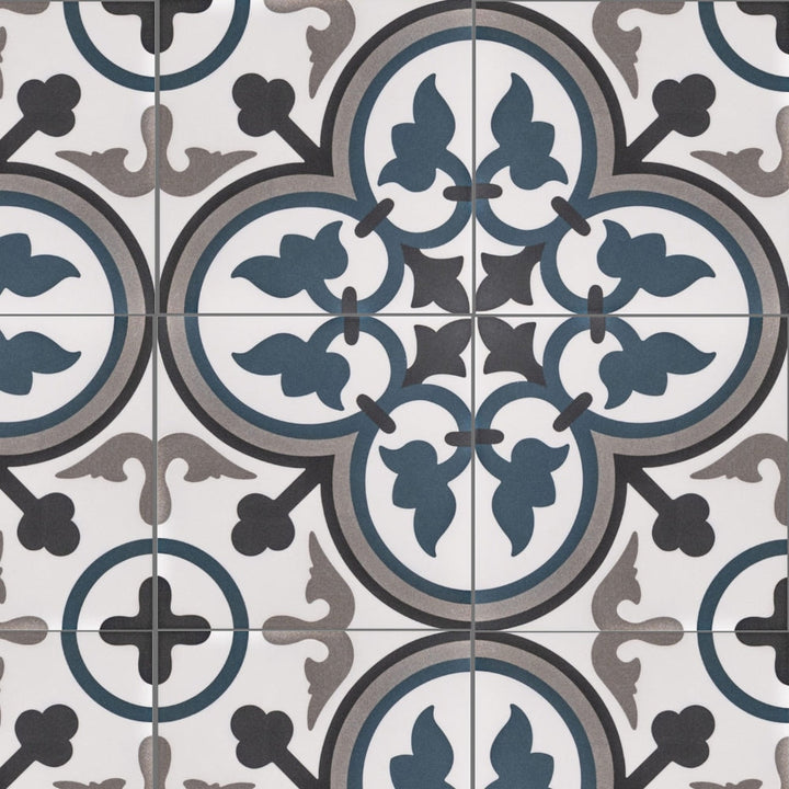 The Tile Life Venice Sorolla 10-in x 10-in Matte Porcelain Encaustic Floor and Wall Tile product image