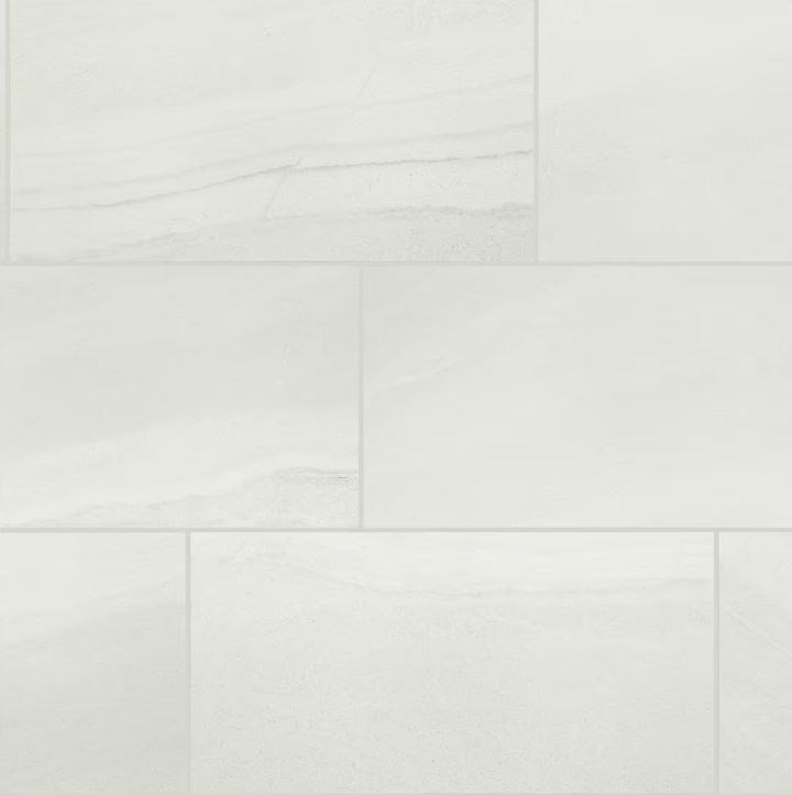 Seville White 12 in. x 24 in. Matte Porcelain Floor and Wall Tile (13.3 sq. ft./Case)