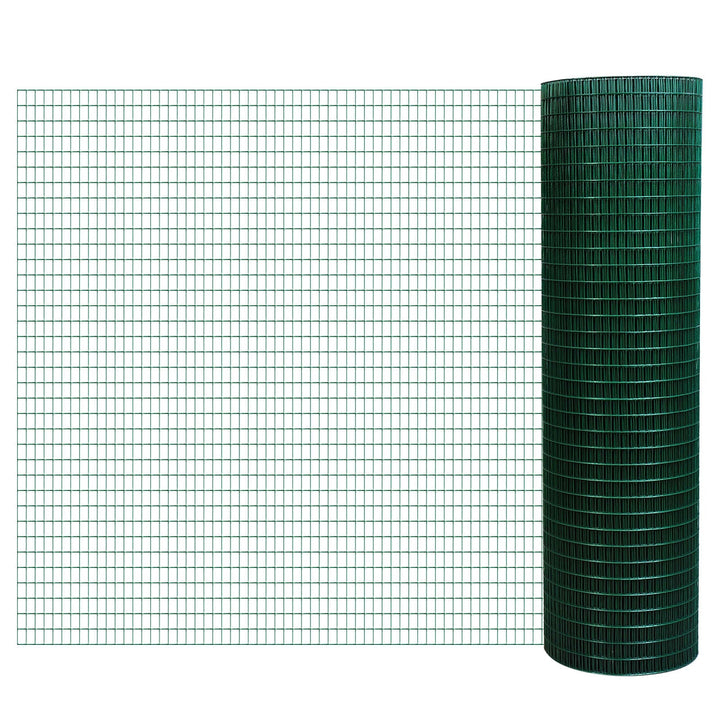 Kahomvis 98-ft x 2.96-ft 19-Gauge Green Metal Hardware Cloth Rolled Fencing with Mesh Size 1/2-in x 1/2-in