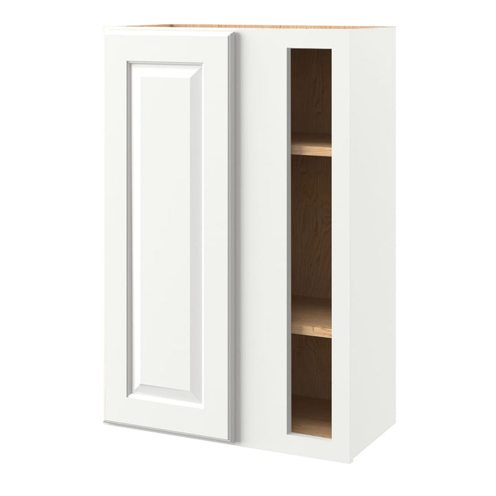 allen + roth Tilson 24-in W x 39.125-in H x 12-in D Linen Blind Corner Base Fully Assembled Cabinet (Raised Panel Square Style)