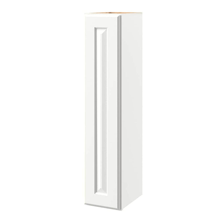 allen + roth Tilson 9-in W x 42.125-in H x 12-in D Linen Wall Fully Assembled Cabinet (Raised Panel Square Door Style)