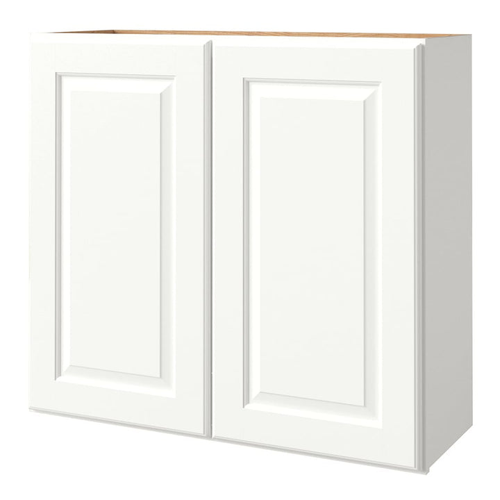 allen + roth Tilson 36-in W x 36.125-in H x 12-in D Linen Wall Fully Assembled Cabinet (Raised Panel Square Door Style)