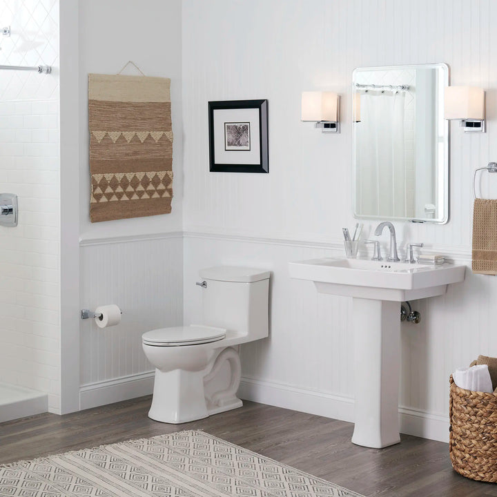 American Standard Townsend 8 in. Widespread Pedestal Sink Basin (Top) in White