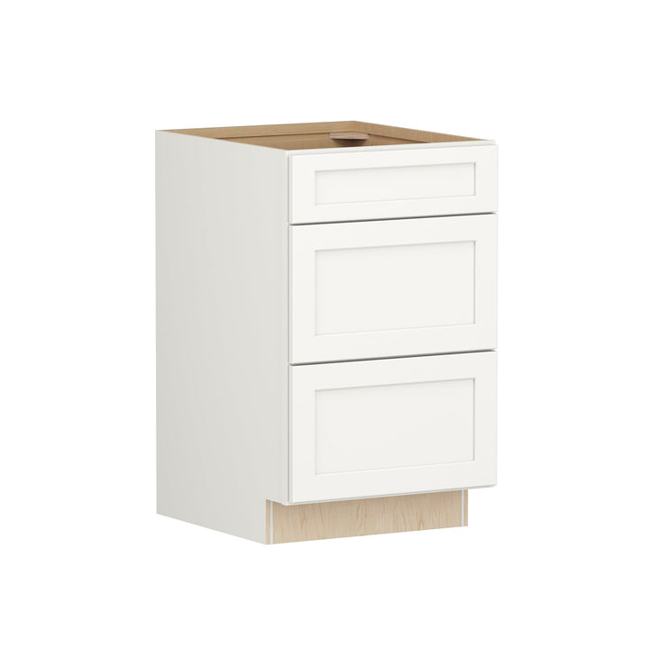Shenandoah PRO Express Breckenridge 21-in W x 34.5-in H x 24-in D Linen Full Overlay 3-Drawer Base Fully Assembled Plywood Cabinet