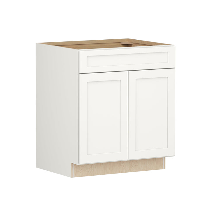 Shenandoah PRO Express Breckenridge 30-in W x 34.5-in H x 24-in D Linen Full Overlay Sink Base Fully Assembled Plywood Cabinet (Recessed Panel Shaker Style)